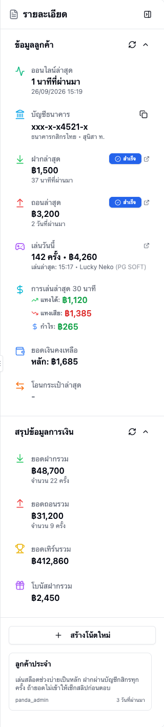 แผงรายละเอียด